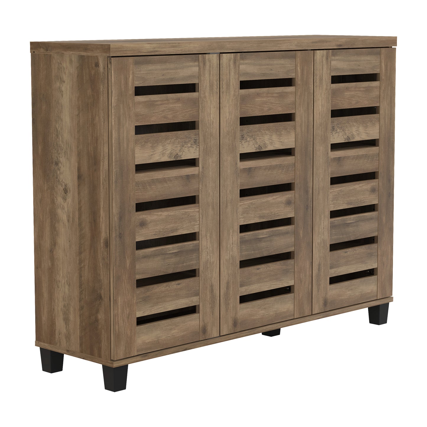 GALANO Shoe Storage Cabinet with Adjustable Shelves in White 45.3" W x 13" D x 35.4" H