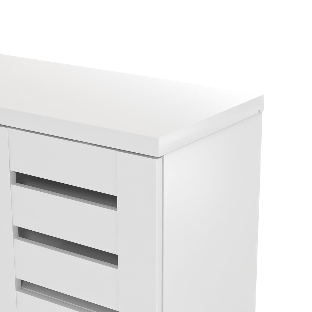 GALANO Shoe Storage Cabinet with 3 Slatted Doors, Up to 20 Pairs, 1pc