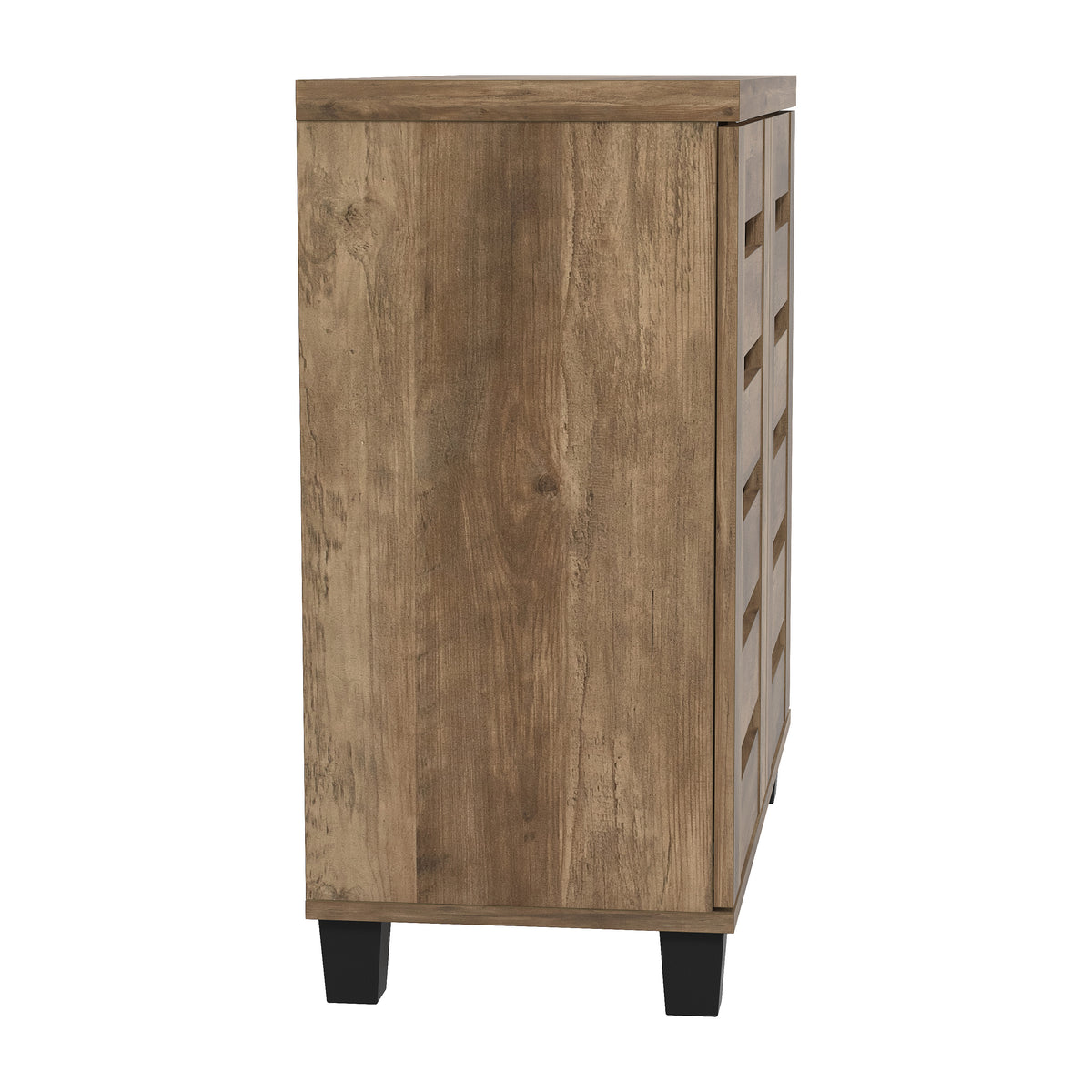 GALANO Shoe Storage Cabinet with Slatted Doors, 12-Pair Capacity