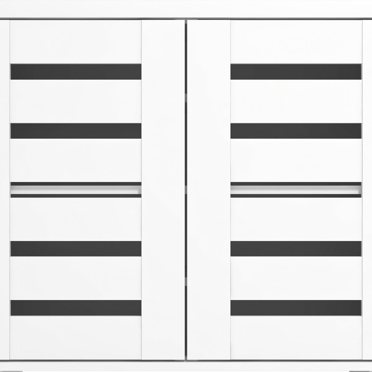 GALANO Shoe Storage Cabinet with Slatted Doors, 12-Pair Capacity