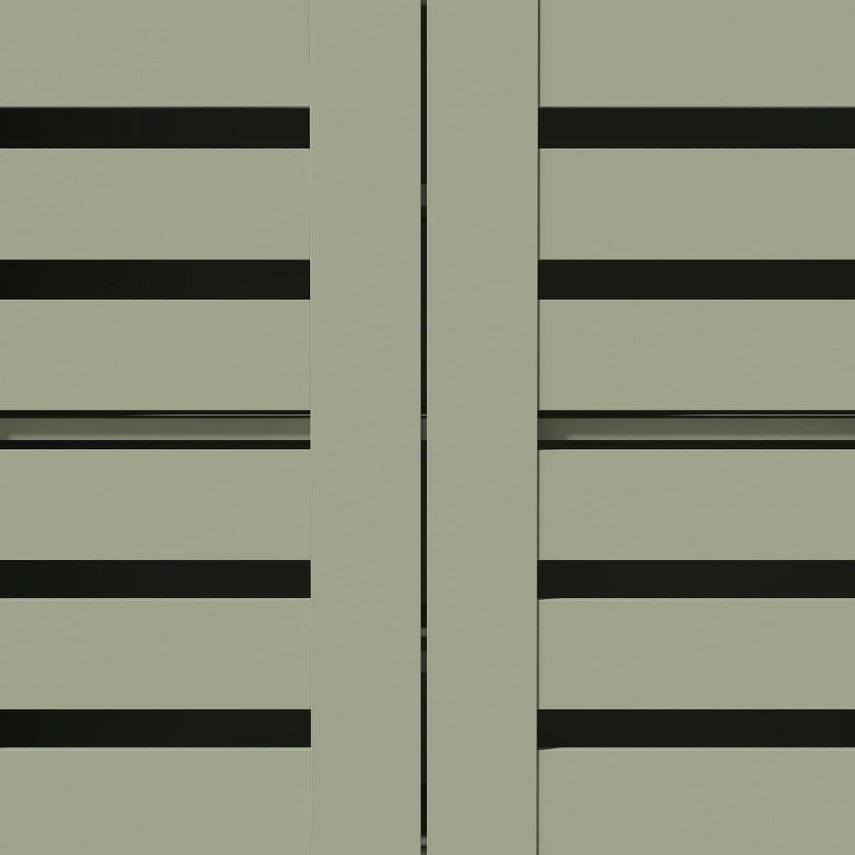 GALANO Shoe Storage Cabinet with Slatted Doors, 12-Pair Capacity