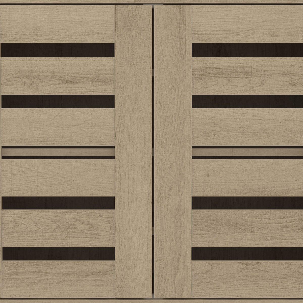 GALANO Shoe Storage Cabinet with Slatted Doors, 12-Pair Capacity