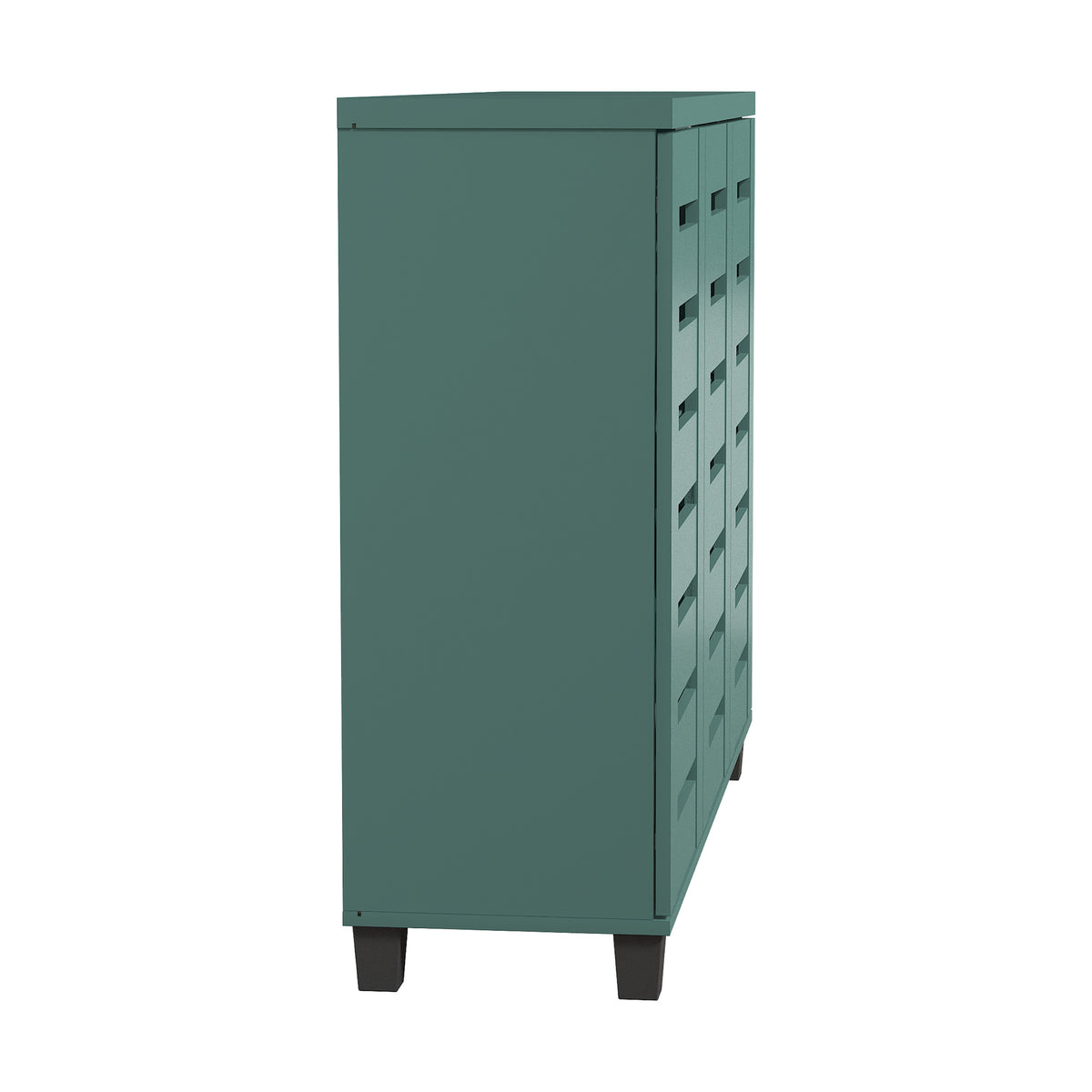 GALANO Shoe Storage Cabinet with 3 Slatted Doors, Up to 20 Pairs, 1pc