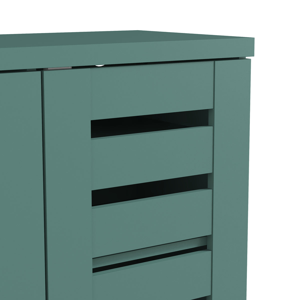 GALANO Shoe Storage Cabinet with 3 Slatted Doors, Up to 20 Pairs, 1pc