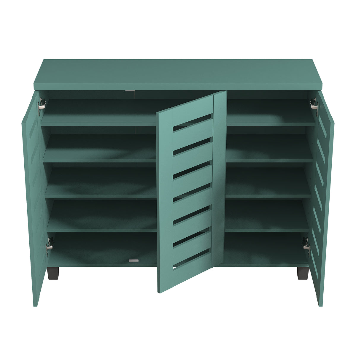 GALANO Shoe Storage Cabinet with 3 Slatted Doors, Up to 20 Pairs, 1pc