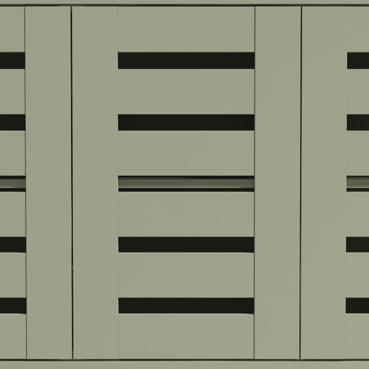 GALANO 16-Pair Shoe Storage Cabinet with 3 Slatted Doors