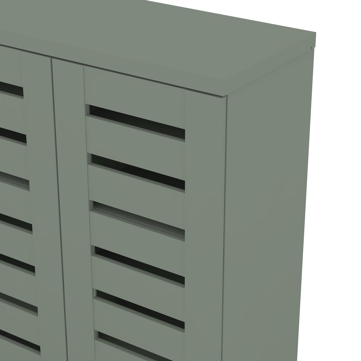 GALANO Shoe Storage Cabinet with 3 Slatted Doors, Up to 20 Pairs, 1pc