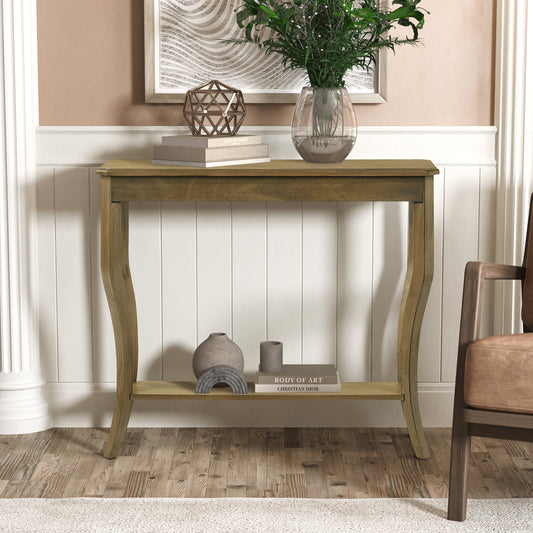 Galano Wood Console Table 35.4" W × 11.8" D × 30.7" H