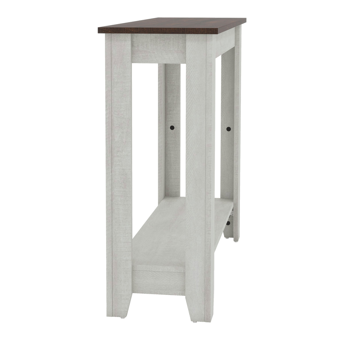 GALANO Transitional Console Table with Open Lower Shelf, 35.2"