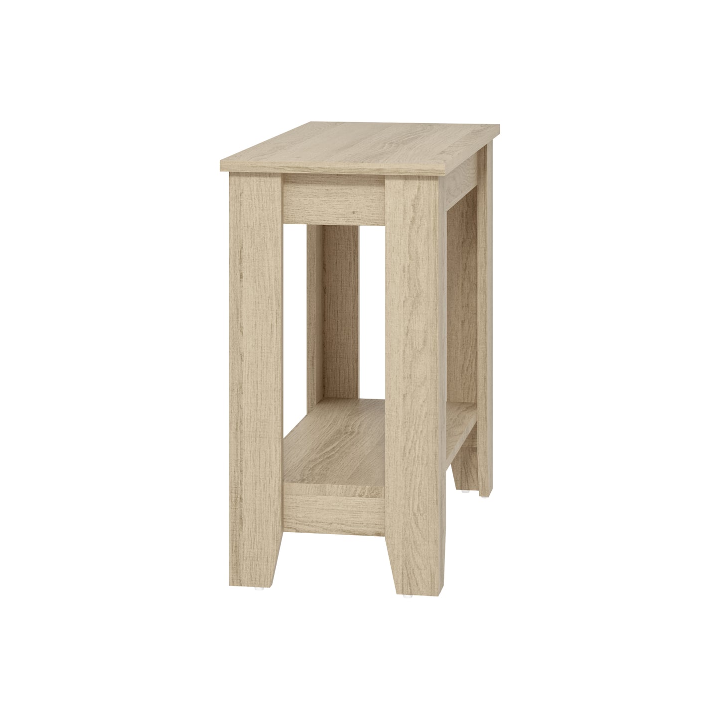 Galano End Table with Drawer and Storage Shelf 23.4" W × 11.7" D × 22" H