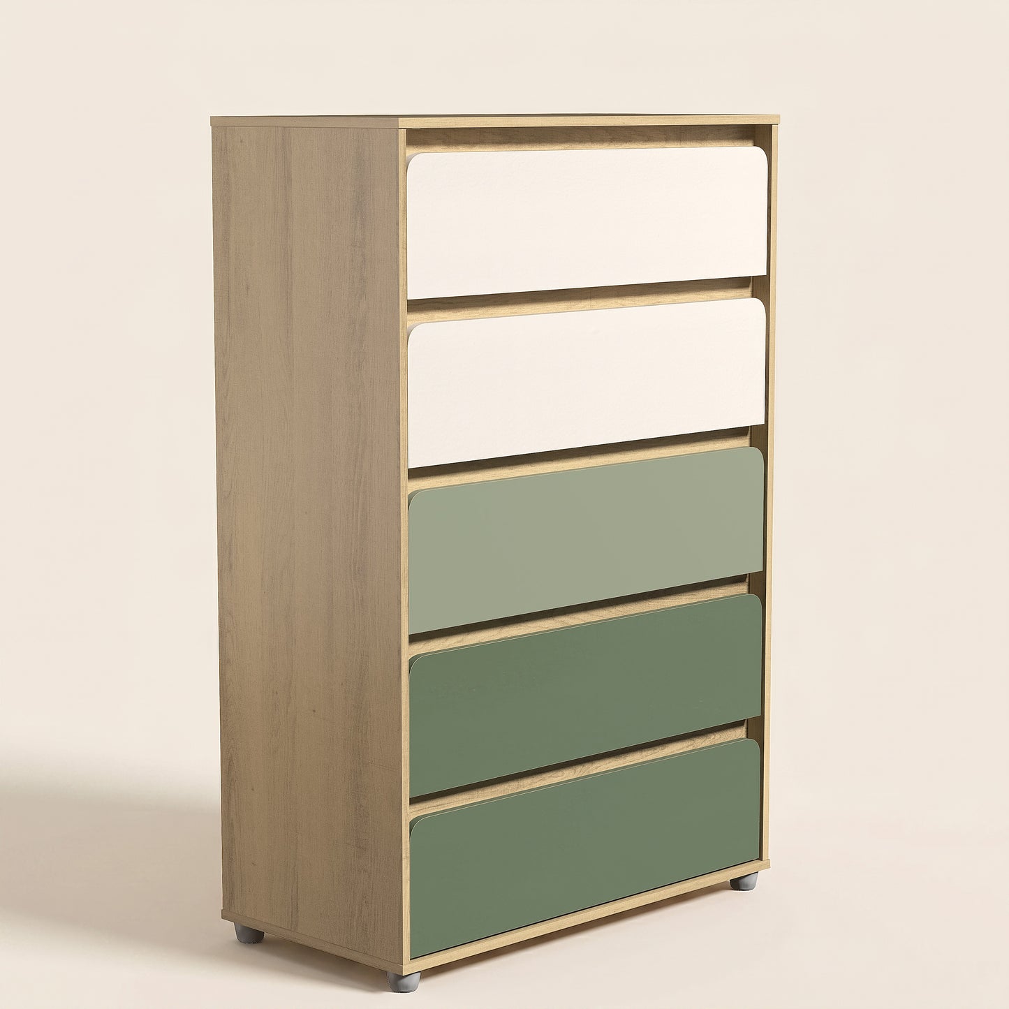 5-Drawer Chest with Interlock System, 1-Piece, Oslo Oak