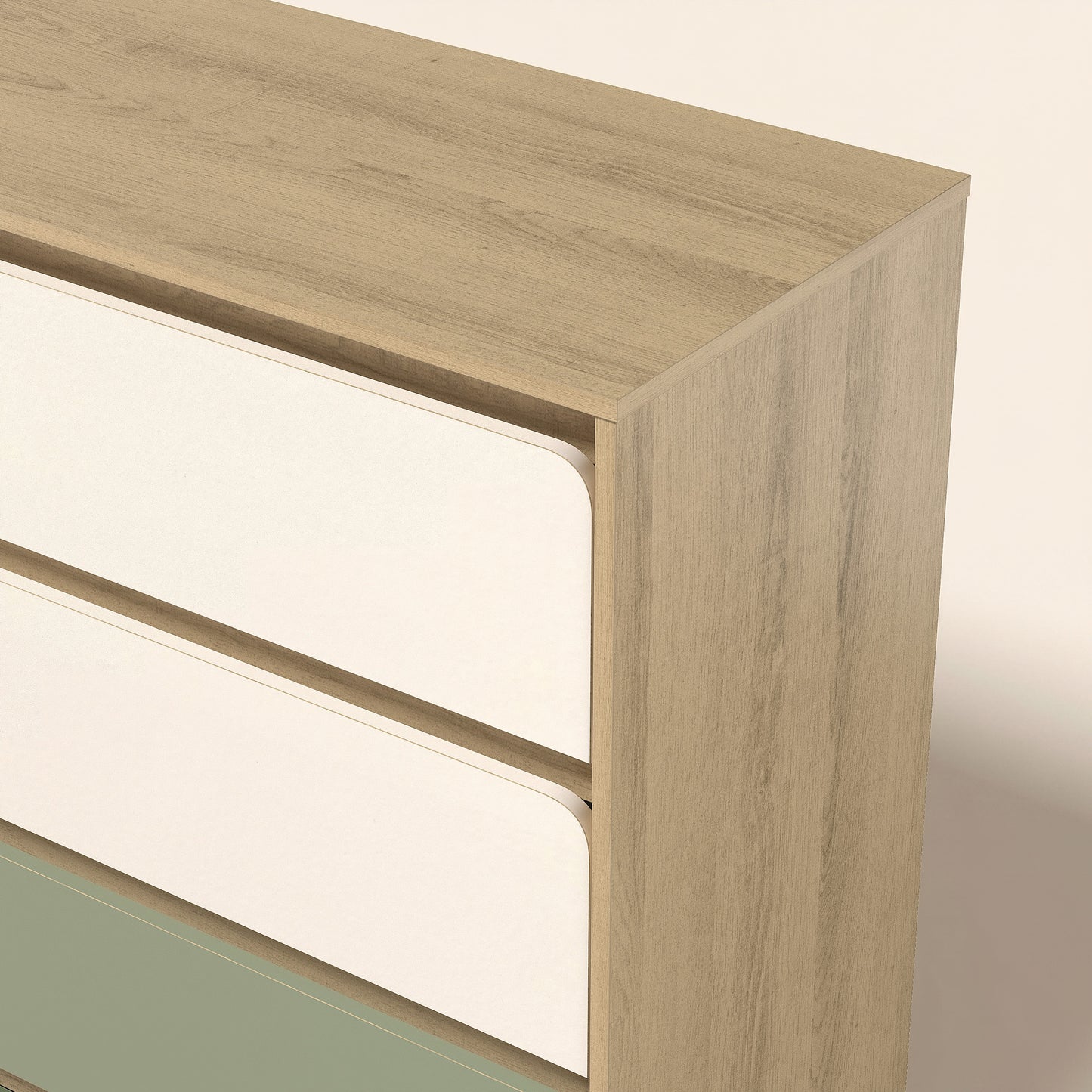 5-Drawer Chest with Interlock System, 1-Piece, Oslo Oak