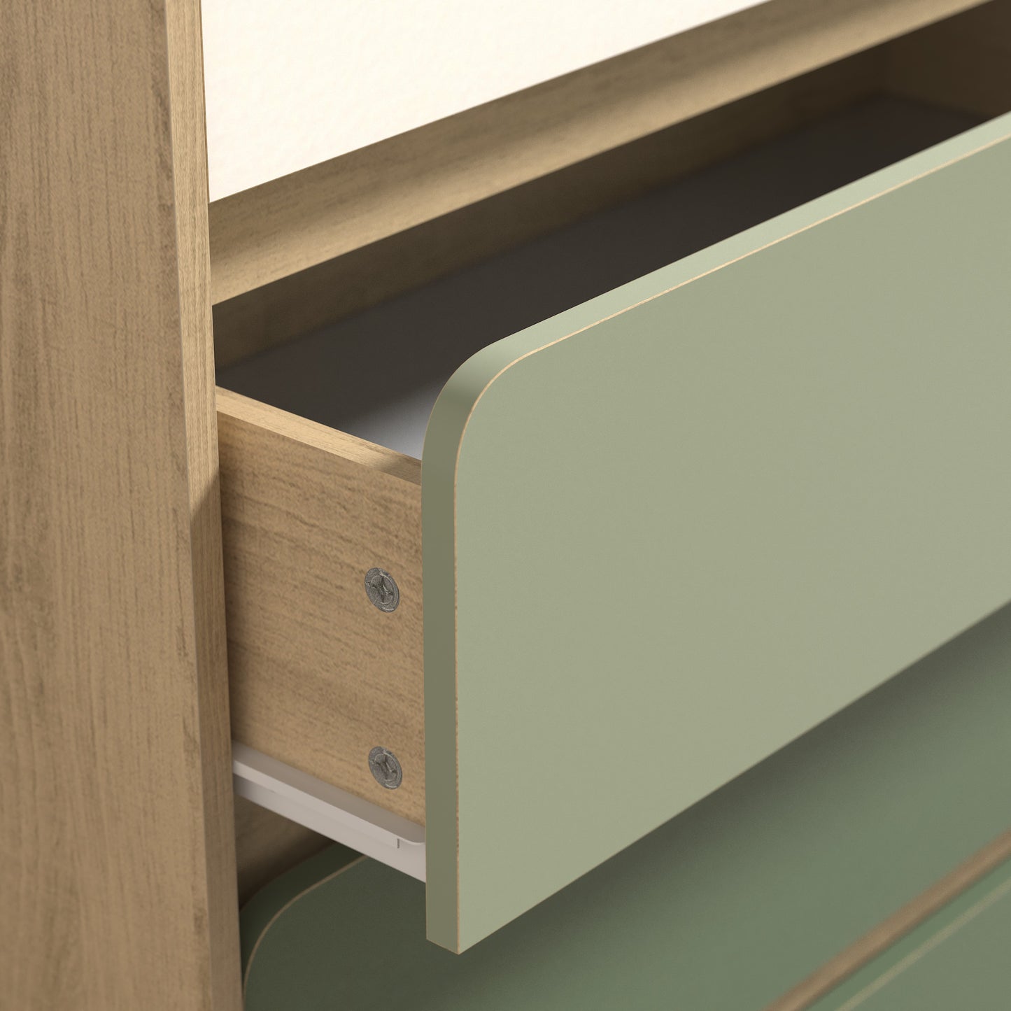 5-Drawer Chest with Interlock System, 1-Piece, Oslo Oak