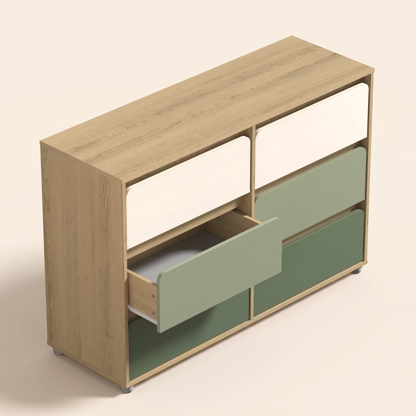 6-Drawer Kids Dresser, 1-Piece, Oslo Oak