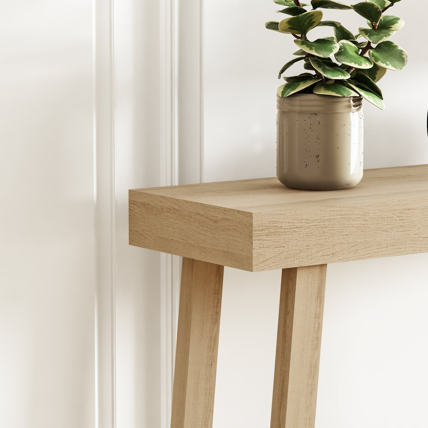 Galano Wood Console Table with Bottom Shelf 43" W x 12" D x 32" H