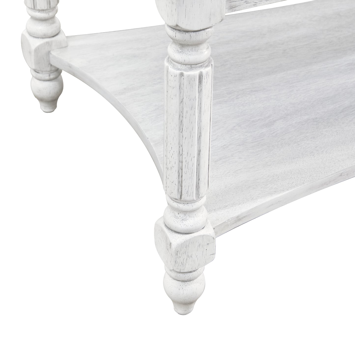 Galano Marcello Rectangular Coffee Table - Antique White & Antique Oak