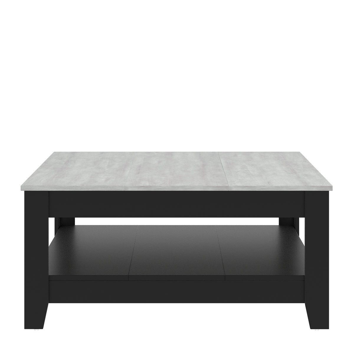 GALANO Coffee Table with Storage Shelf, 34.8" Square, 1-Piece