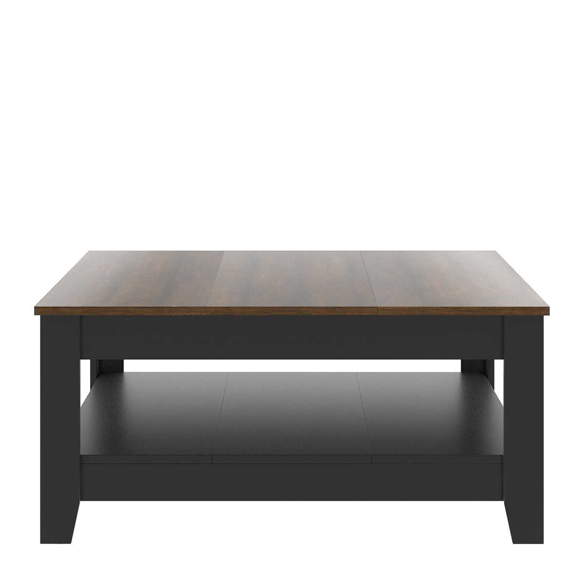 GALANO Coffee Table with Storage Shelf, 34.8" Square, 1-Piece