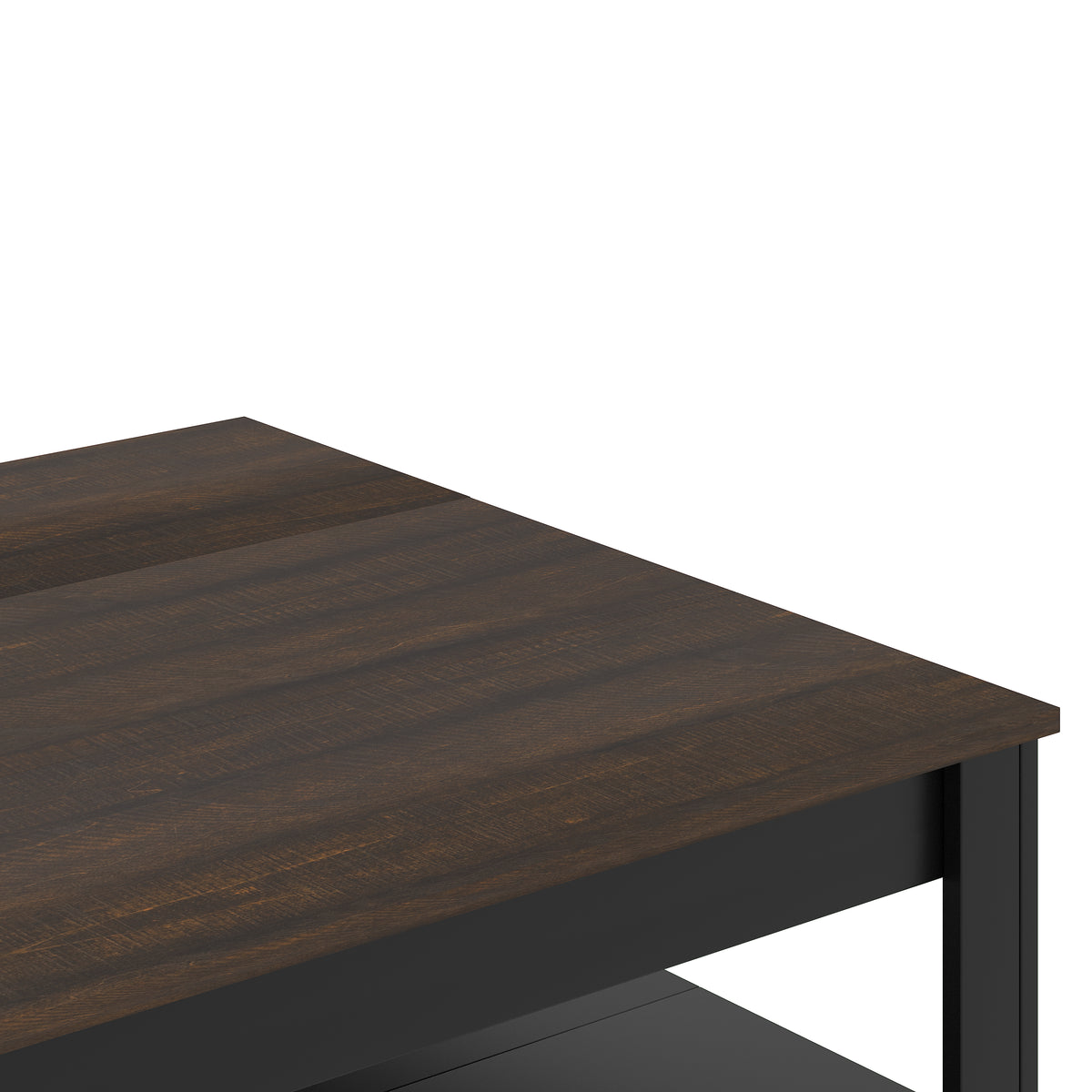 GALANO Coffee Table with Storage Shelf, 34.8" Square, 1-Piece