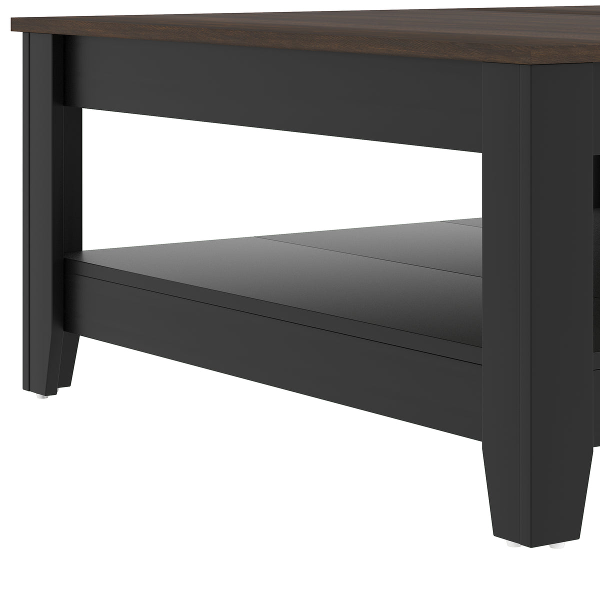 GALANO Coffee Table with Storage Shelf, 34.8" Square, 1-Piece