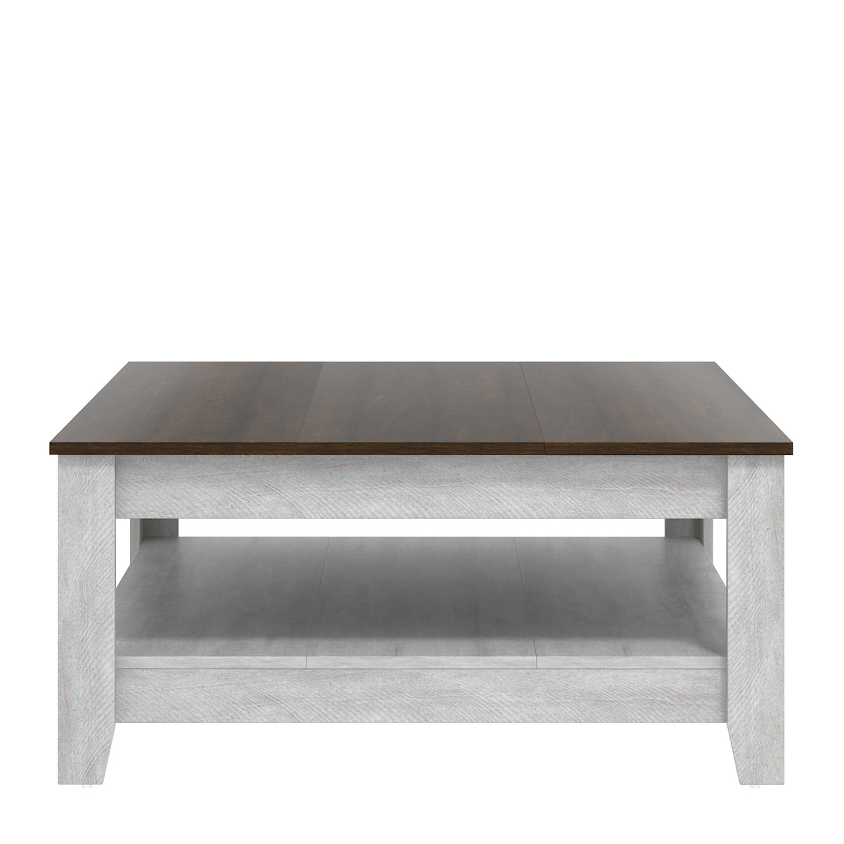 GALANO Coffee Table with Storage Shelf, 34.8" Square, 1-Piece