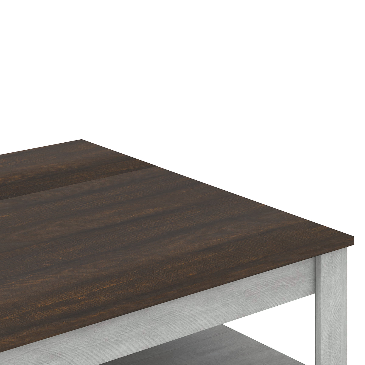 GALANO Coffee Table with Storage Shelf, 34.8" Square, 1-Piece