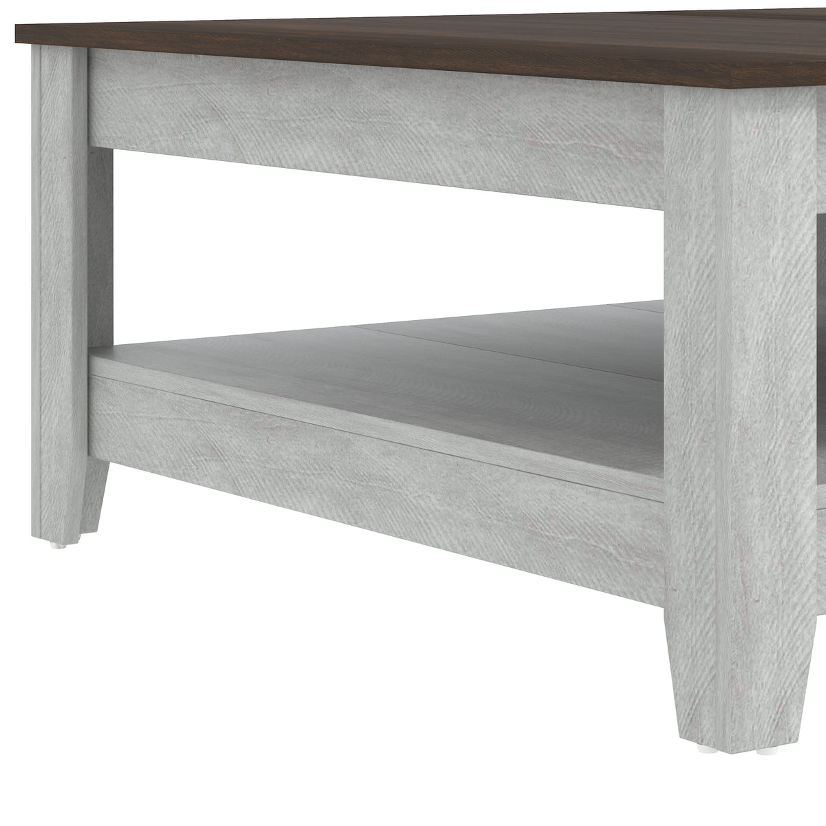 GALANO Coffee Table with Storage Shelf, 34.8" Square, 1-Piece