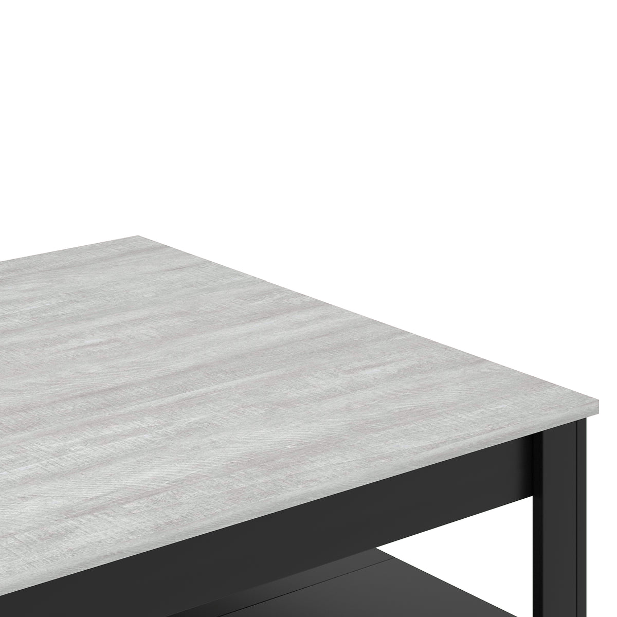 GALANO Coffee Table with Storage Shelf, 34.8" Square, 1-Piece