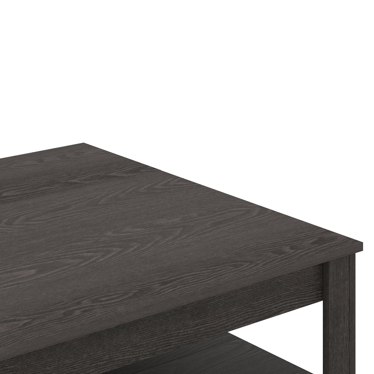 GALANO Coffee Table with Storage Shelf, 34.8" Square, 1-Piece