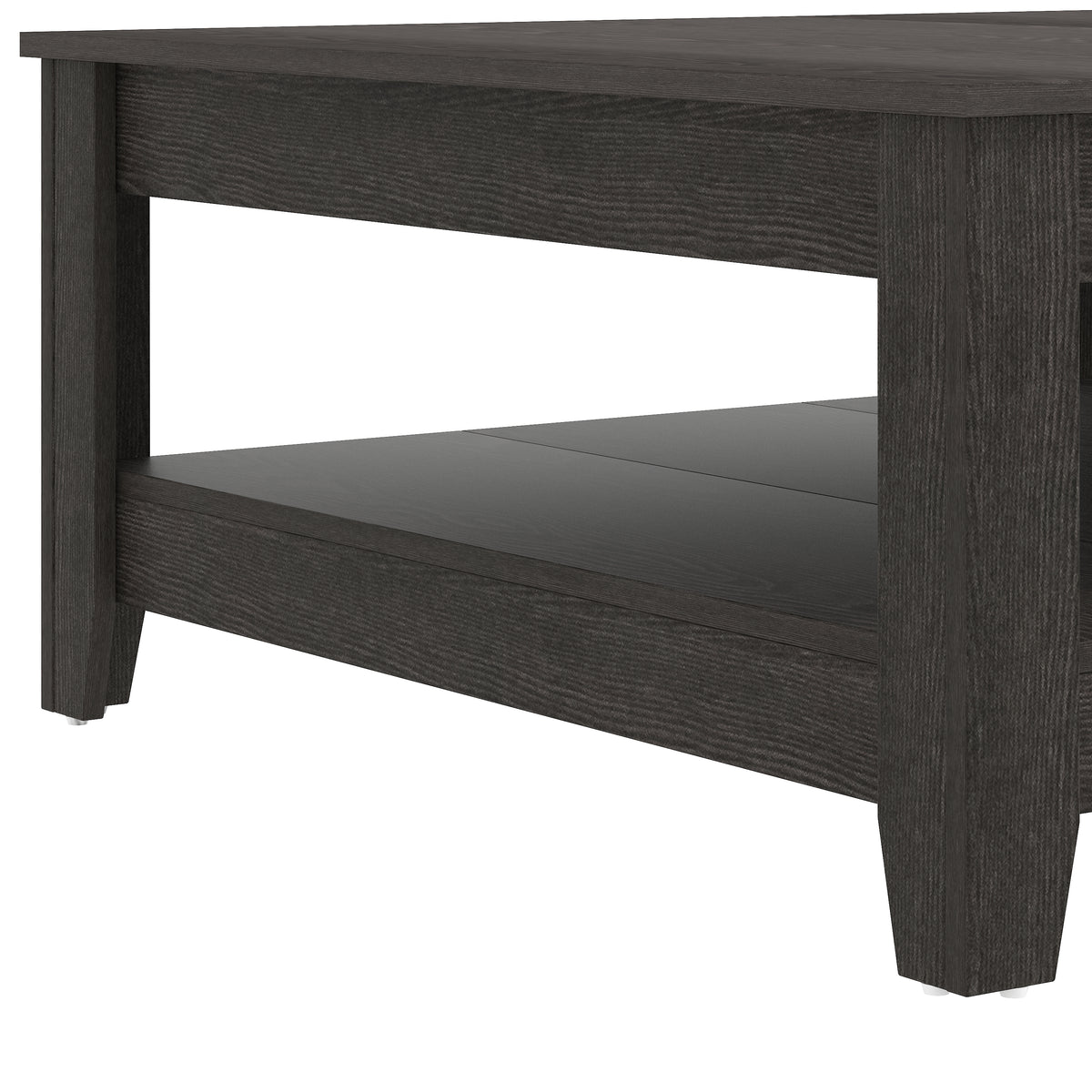 GALANO Coffee Table with Storage Shelf, 34.8" Square, 1-Piece