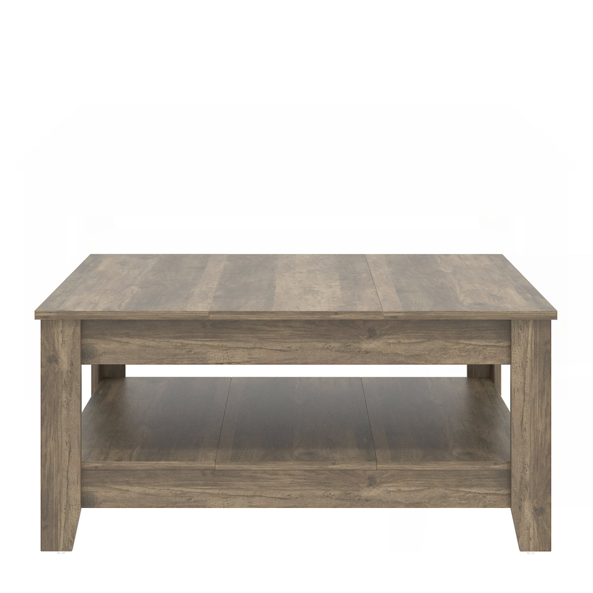 GALANO Coffee Table with Storage Shelf, 34.8" Square, 1-Piece