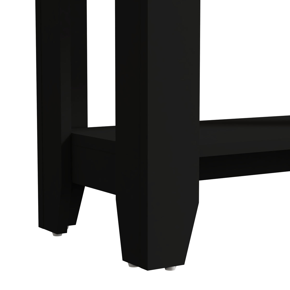 Galano Narrow Living Room Accent End Table Side Table with Lower Open Storage Shelf