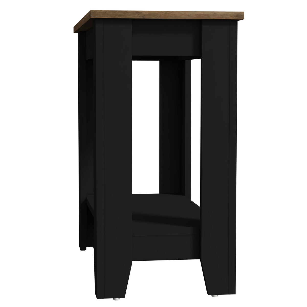 Galano Narrow Living Room Accent End Table Side Table with Lower Open Storage Shelf