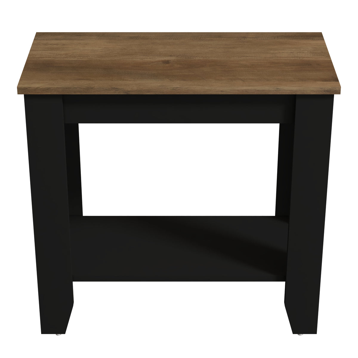 Galano Narrow Living Room Accent End Table Side Table with Lower Open Storage Shelf