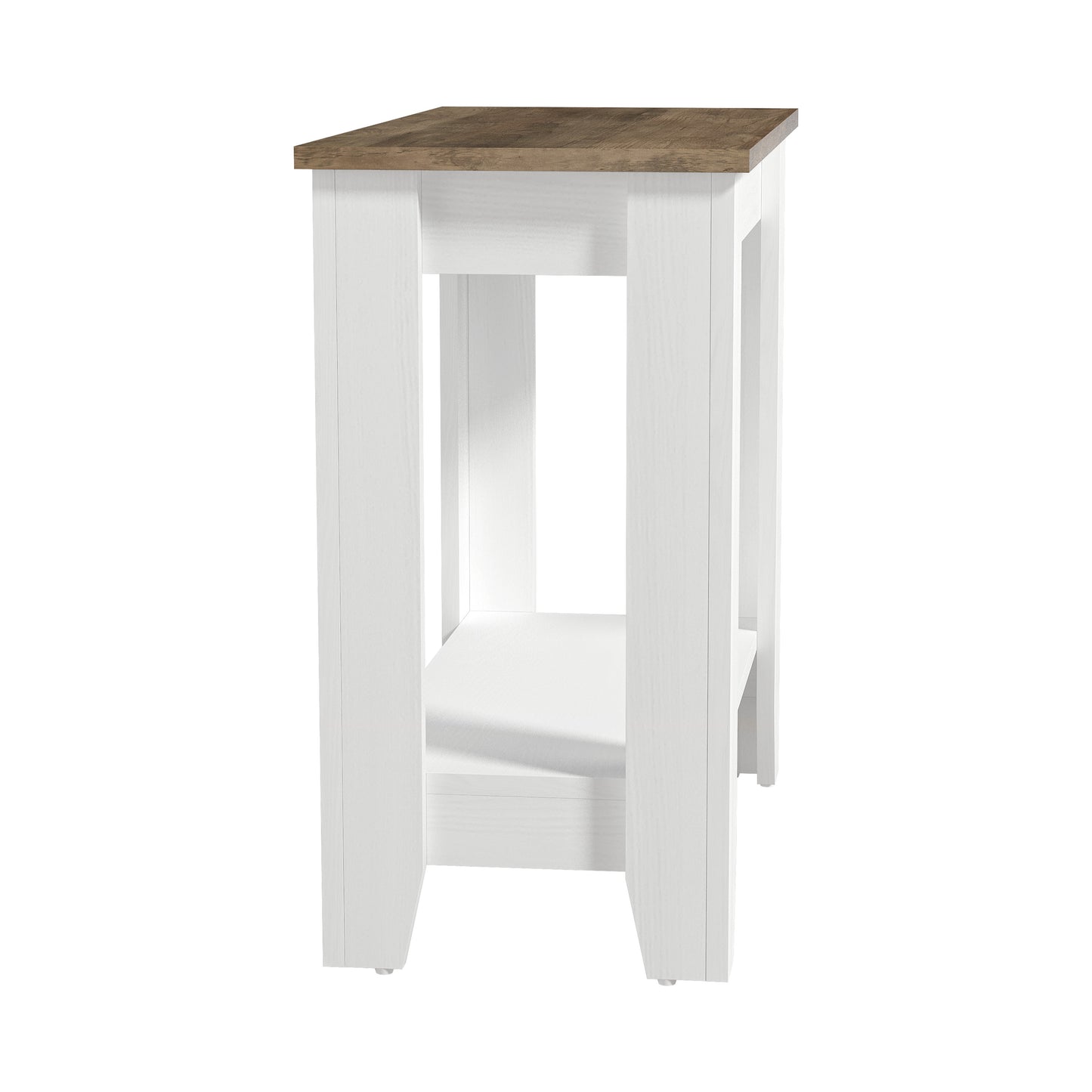 Galano End Table with Drawer and Storage Shelf 23.4" W × 11.7" D × 22" H