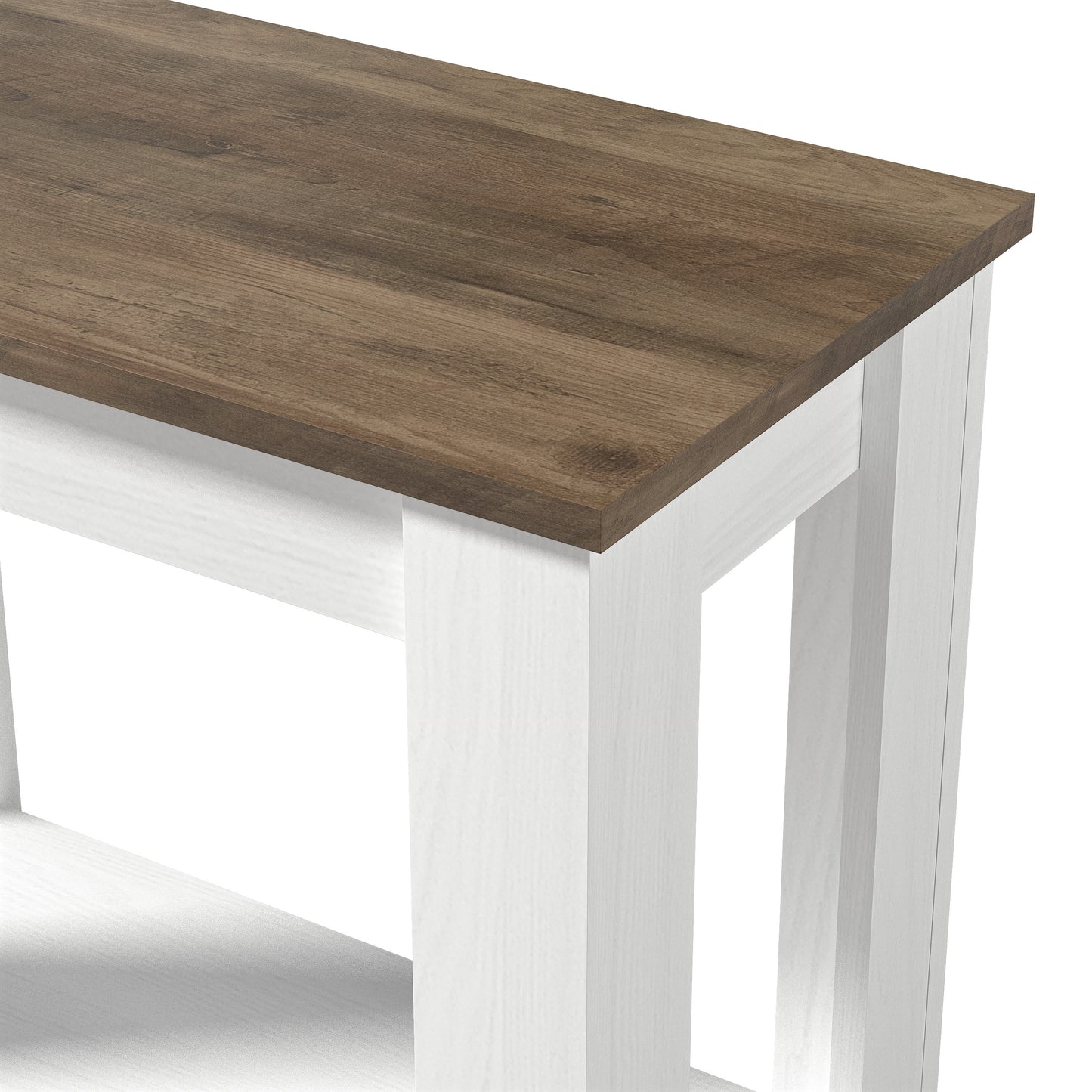 Galano End Table with Drawer and Storage Shelf 23.4" W × 11.7" D × 22" H