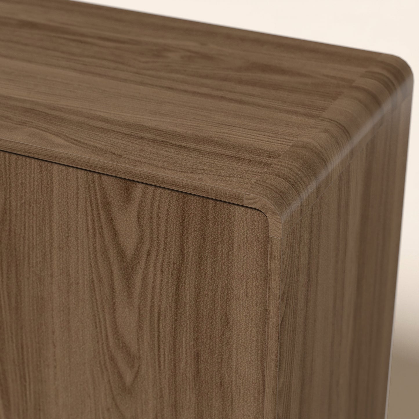 4-Door Sideboard with Sliding Doors, 60.7-Inch, Umber Oak