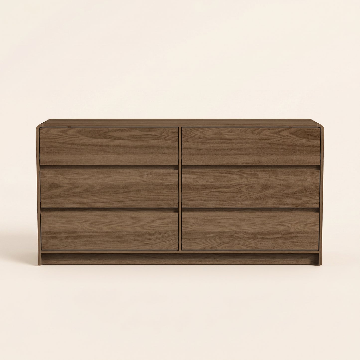 6-Drawer Dresser, 59-Inch Wide, Umber Oak