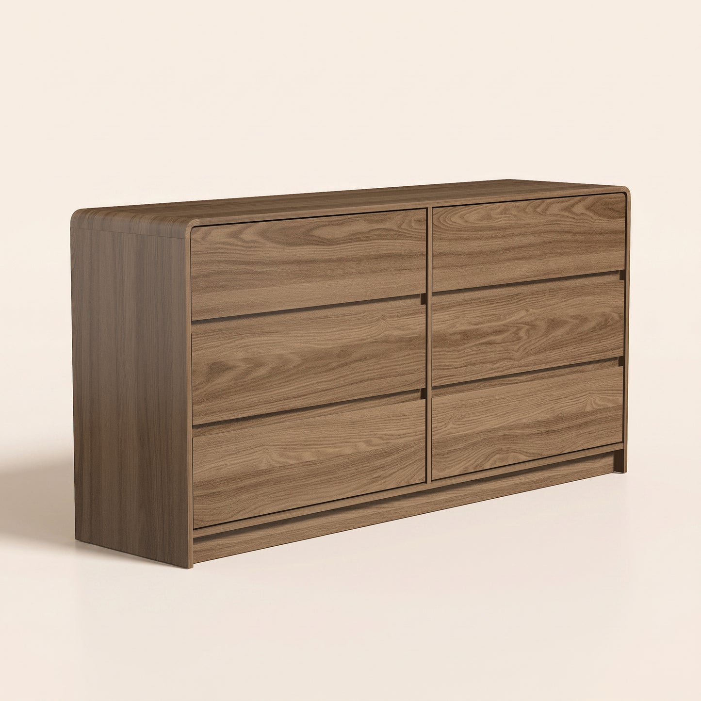 6-Drawer Dresser, 59-Inch Wide, Umber Oak