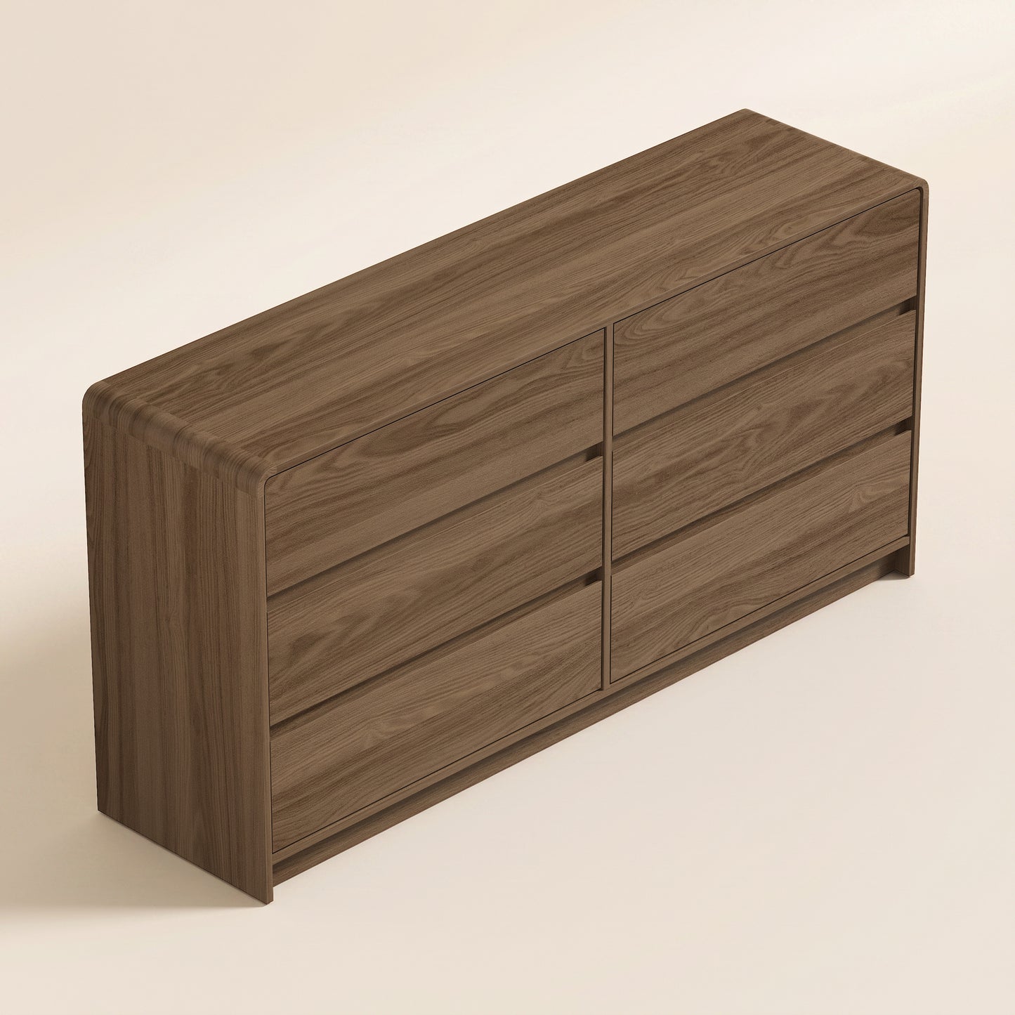 6-Drawer Dresser, 59-Inch Wide, Umber Oak
