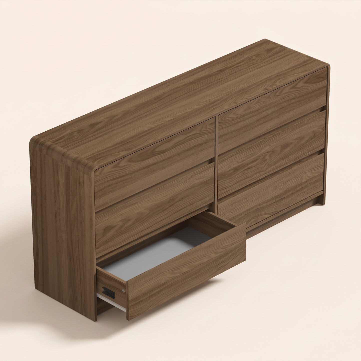 6-Drawer Dresser, 59-Inch Wide, Umber Oak