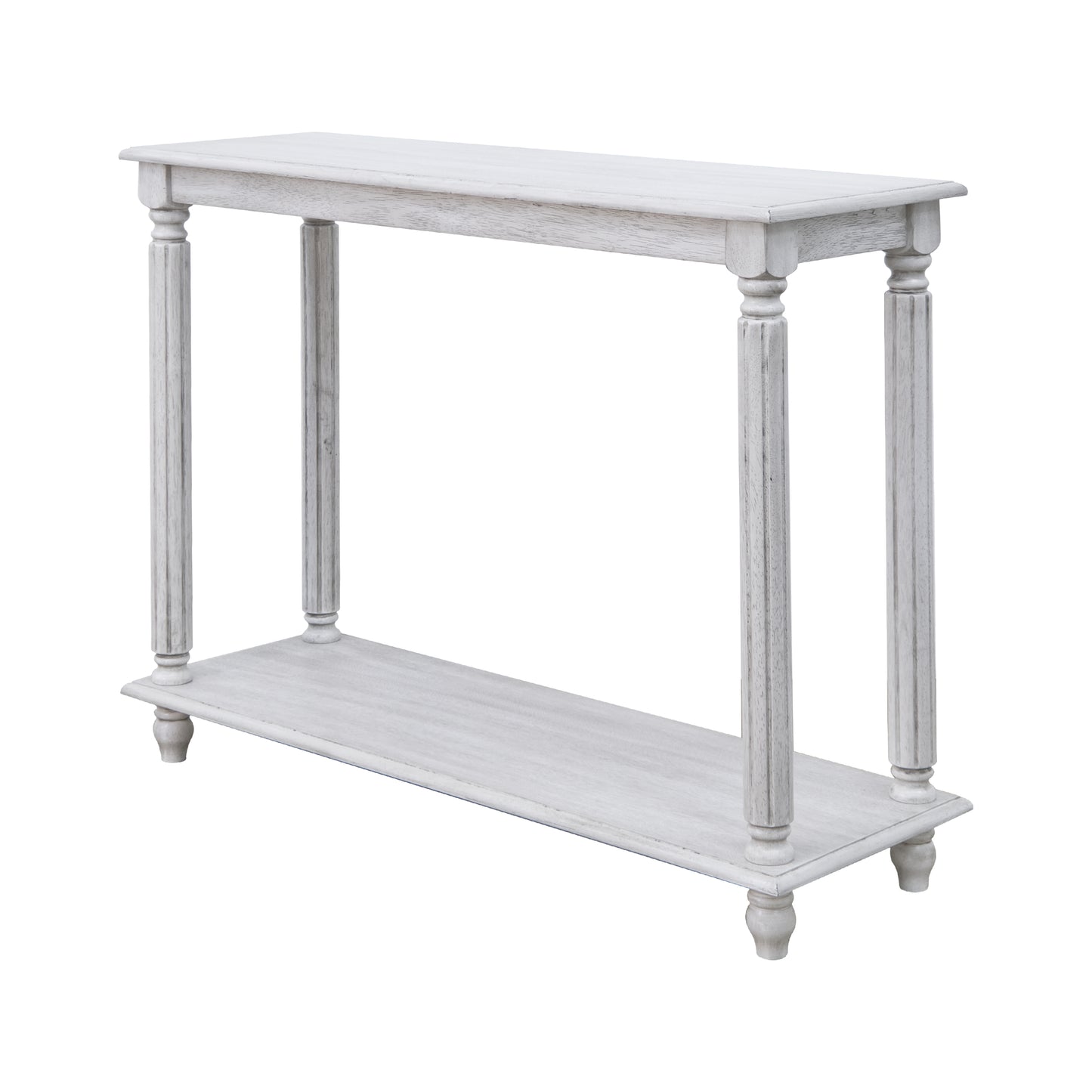 Galano Wood 2-Tier Farmhouse Console Table 35.4" W × 11.8" D × 30.2" H