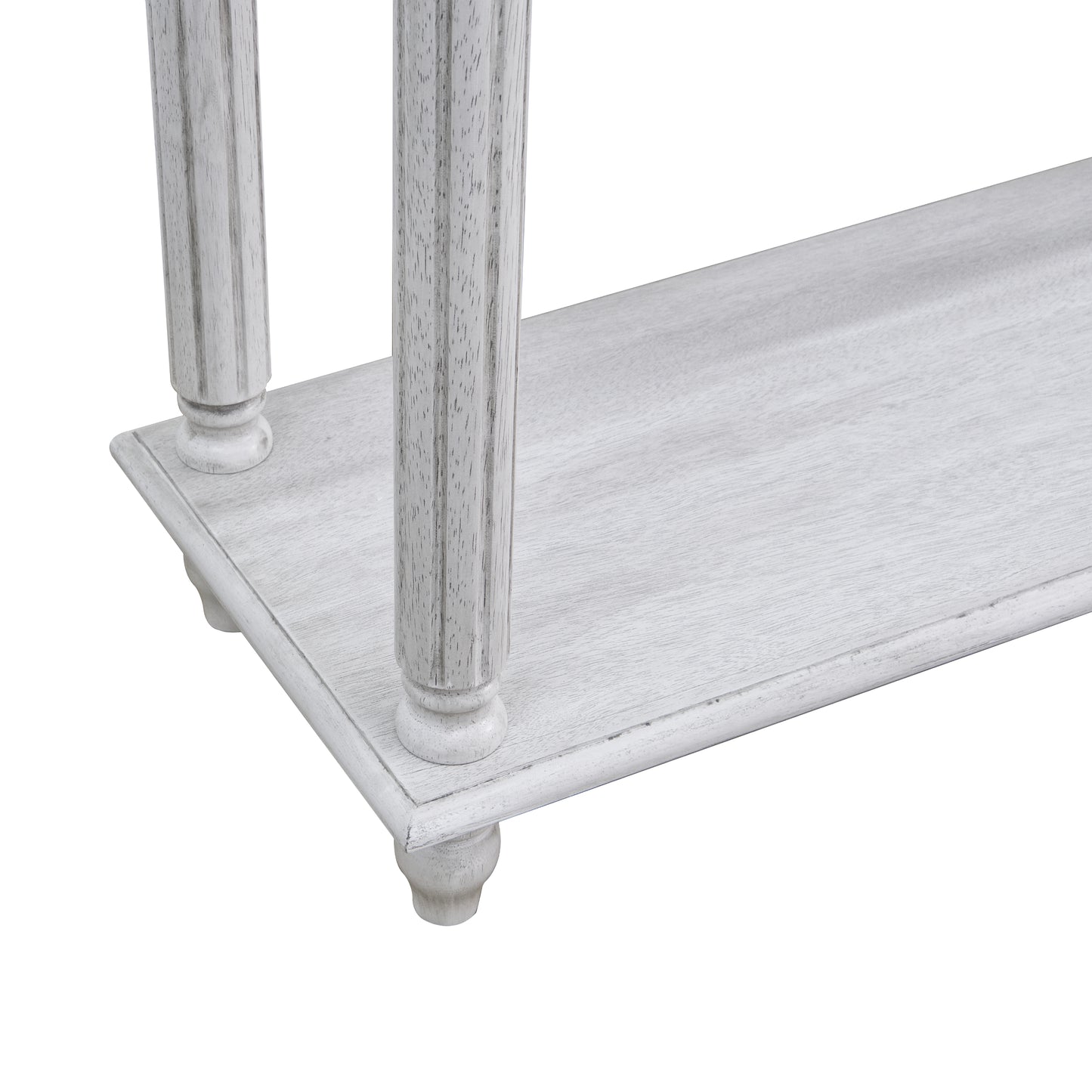 Galano Wood 2-Tier Farmhouse Console Table 35.4" W × 11.8" D × 30.2" H