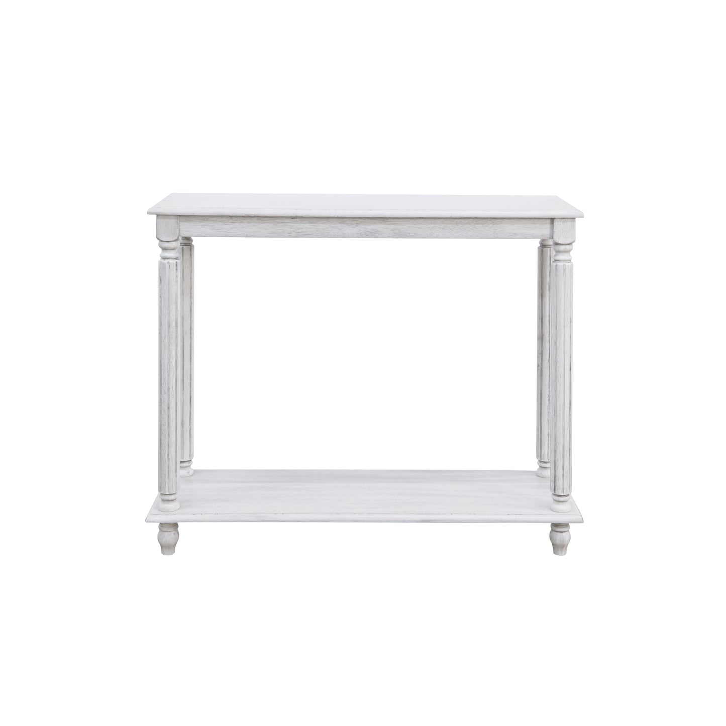Galano Wood 2-Tier Farmhouse Console Table 35.4" W × 11.8" D × 30.2" H