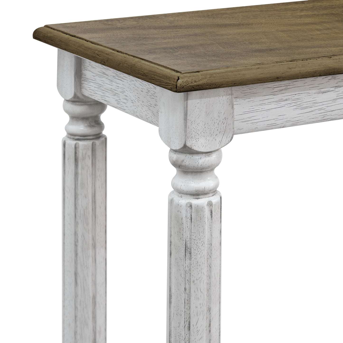 Galano Wood 2-Tier Farmhouse Console Table 35.4" W × 11.8" D × 30.2" H