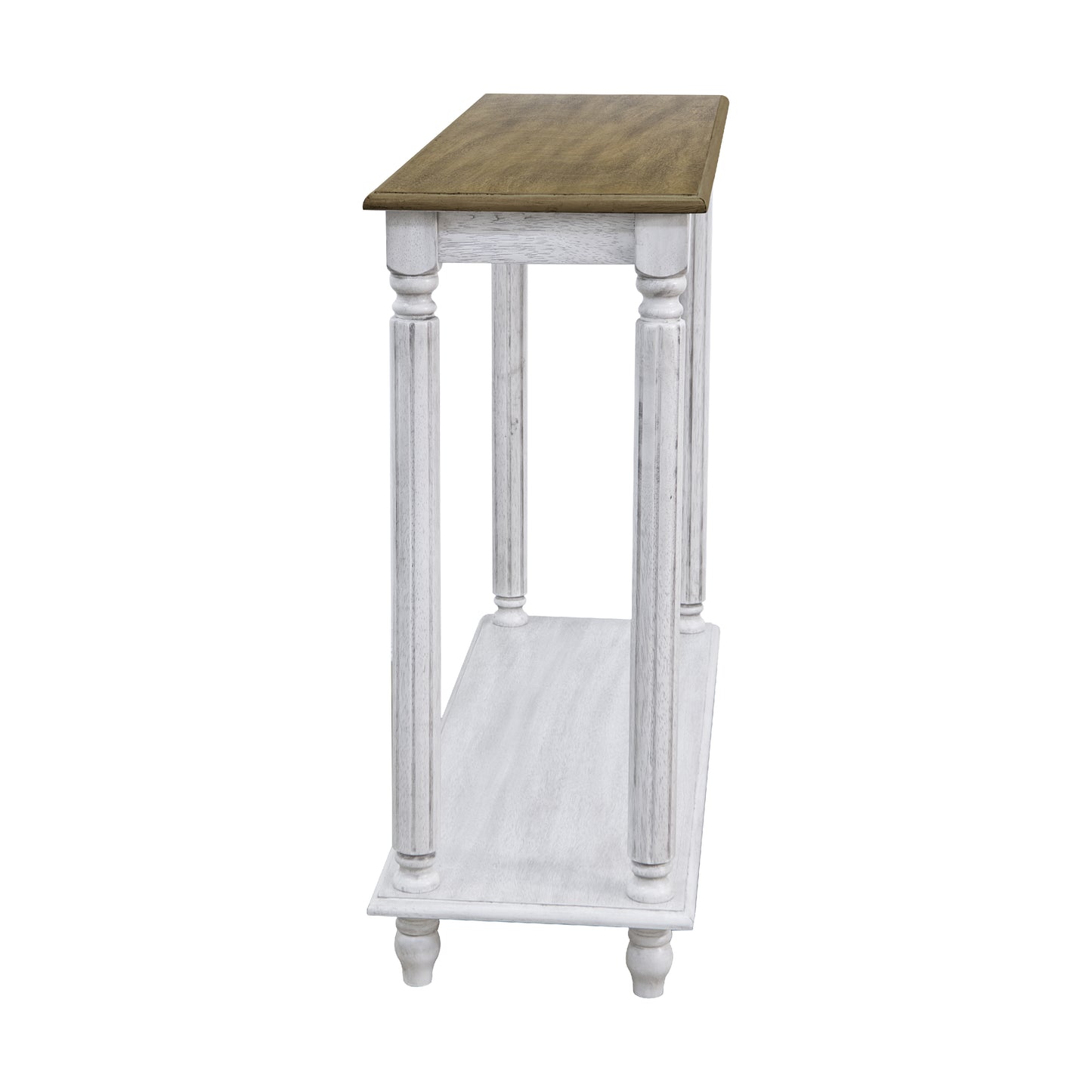Galano Wood 2-Tier Farmhouse Console Table 35.4" W × 11.8" D × 30.2" H