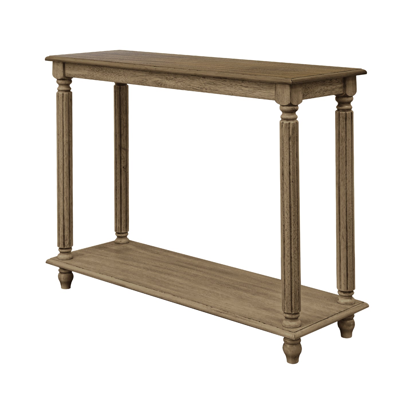 Galano Wood 2-Tier Farmhouse Console Table 35.4" W × 11.8" D × 30.2" H