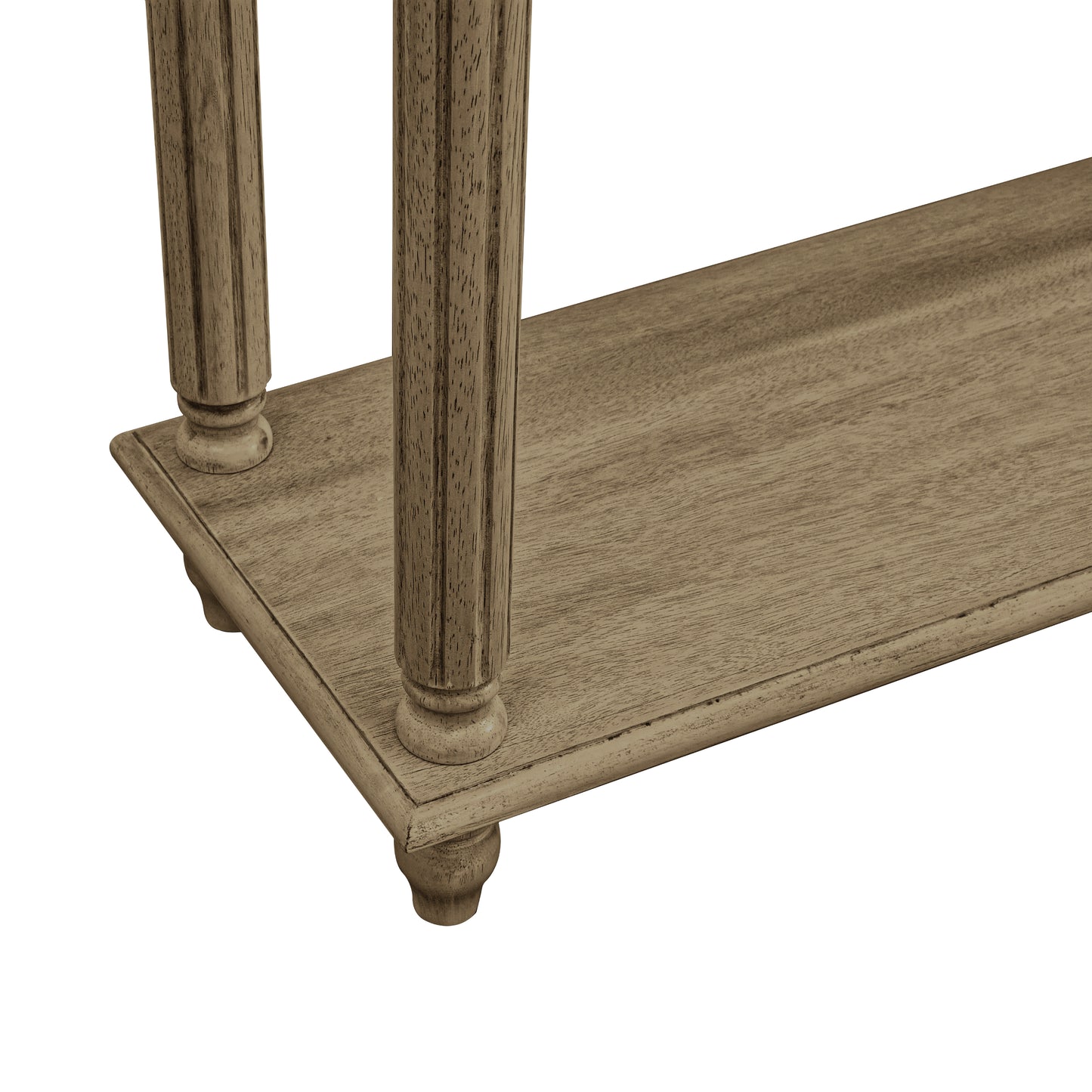 Galano Wood 2-Tier Farmhouse Console Table 35.4" W × 11.8" D × 30.2" H