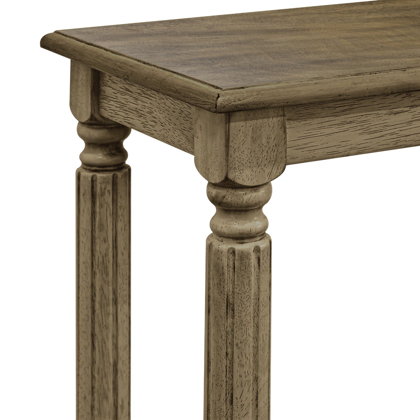 Galano Wood 2-Tier Farmhouse Console Table 35.4" W × 11.8" D × 30.2" H