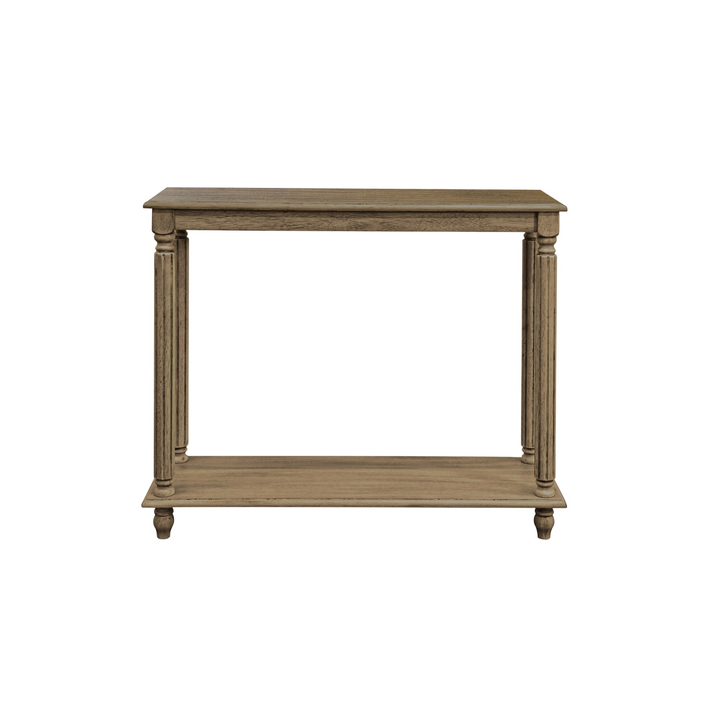 Galano Wood 2-Tier Farmhouse Console Table 35.4" W × 11.8" D × 30.2" H